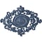 Ekena Millwork Katheryn Ceiling Medallion, Hand-Painted Americana Crackle, 22 1/2"W x 30 3/8"H x 1 1/2"P CM30KTAMC - alternate 1